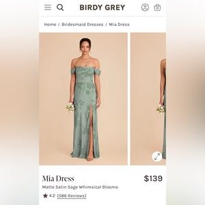 Birdy Grey Mia Dress- No alterations made